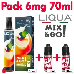 Pack 6mg 70ml LIQUA Mix & Go