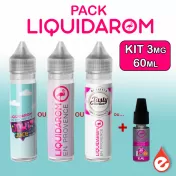 Pack LIQUIDAROM 3mg 60ml - eliquidz