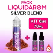 Pack SILVER BLEND 6mg de LIQUIDAROM 70ml - eliquidz