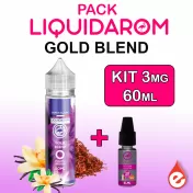 Pack GOLD BLEND 3mg de LIQUIDAROM 60ml - eliquidz