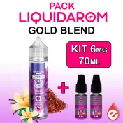 Pack GOLD BLEND 6mg de LIQUIDAROM 70ml - eliquidz