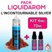 Pack INCONTOURNABLE SILVER 50/50 6mg de LIQUIDAROM 70ml - eliquidz