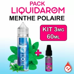 Pack MENTHE POLAIRE 3mg de LIQUIDAROM 60ml