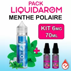 Pack MENTHE POLAIRE 6mg de LIQUIDAROM 70ml