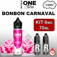Pack BONBON CARNAVAL 6mg 70ml - ONE TASTE par e-tasty