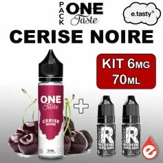 Pack CERISE NOIRE 6mg 70ml - ONE TASTE par e-tasty