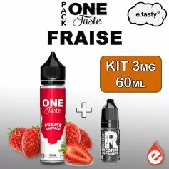Pack FRAISE SAUVAGE 3mg 60ml - ONE TASTE par e-tasty