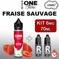 Pack FRAISE SAUVAGE 6mg 70ml - ONE TASTE par e-tasty