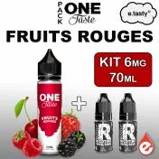 Pack FRUITS ROUGES 6mg 70ml - ONE TASTE par e-tasty - eliquidz