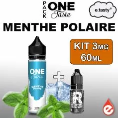 Pack MENTHE POLAIRE 3mg 60ml - ONE TASTE par e-tasty