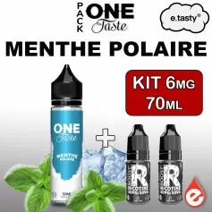Pack MENTHE POLAIRE 6mg 70ml - ONE TASTE par e-tasty