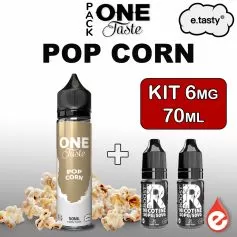 Pack POP CORN 6mg 70ml - ONE TASTE par e-tasty