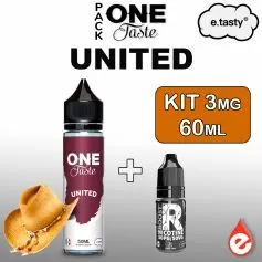 Pack UNITED 3mg 60ml - ONE TASTE par e-tasty