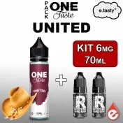 Pack UNITED 6mg 70ml - ONE TASTE par e-tasty - eliquidz