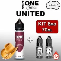 Pack UNITED 6mg 70ml - ONE TASTE par e-tasty