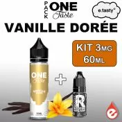 Pack VANILLE DOREE 3mg 60ml - ONE TASTE par e-tasty - eliquidz