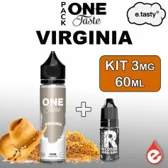 Pack VIRGINIA 3mg 60ml - ONE TASTE par e-tasty