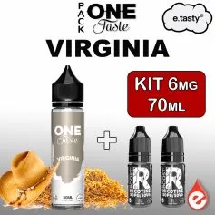 Pack VIRGINIA 6mg 70ml - ONE TASTE par e-tasty