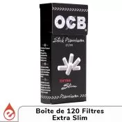 Boîte de 120 Filtres OCB Extra Slim chez e-liquidz