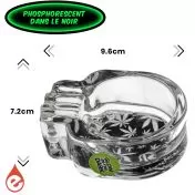 Cendrier en Verre Tête de Mort Phosphorescent chez e-liquidz