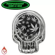 Cendrier en Verre Tête de Mort Phosphorescent chez e-liquidz