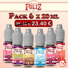 PACK DE 6 e-liquides DOUCE FOLIZ de FLAVOUR POWER