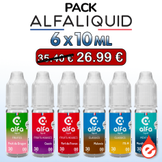 ALFALIQUID PACK DE 6 E-LIQUIDES DISCOUNT