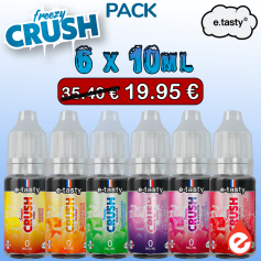 PACK DE 6 E-LIQUIDES FREEZY CRUSH E-TASTY