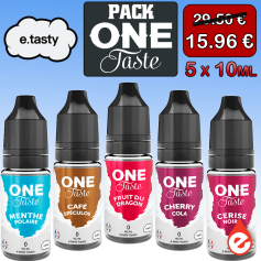 PACK DE 5 E-LIQUIDES ONE TASTE de E.TASTY