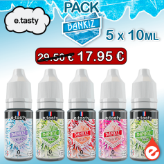 PACK DE 5 E-LIQUIDES BANKIZ E.TASTY