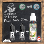 eliquide PACK 6mg TEINT DE PÊCHE - LA CUEILLETTE DE LOUISE 70ml