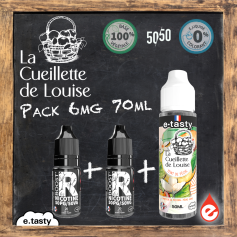 PACK 6mg TEINT DE PÊCHE - LA CUEILLETTE DE LOUISE 70ml