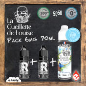 eliquide PACK 6mg BLEU D'ENVIE - RÉCOLTE D'HIVER - LA CUEILLETTE DE LOUISE 70ml
