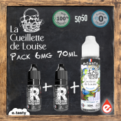 eliquide PACK 6mg BLEU D'ENVIE - LA CUEILLETTE DE LOUISE 70ml