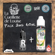 eliquide PACK 3mg TEINT DE PÊCHE - LA CUEILLETTE DE LOUISE 60ml