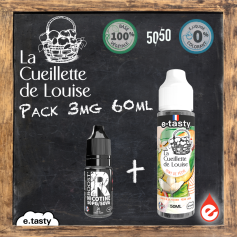 PACK 3mg TEINT DE PÊCHE - LA CUEILLETTE DE LOUISE 60ml