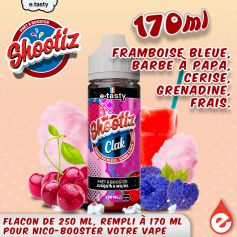 CLAK SHOOTIZ e-liquide 170ml - e-tasty