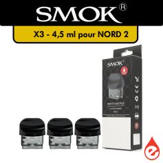 Pack de 3 Cartouches Nord 2 SMOK (Sans r&eacute;sistance)