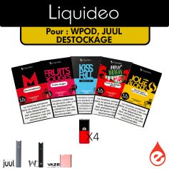 LOT 4 CARTOUCHES - WPOD - JUUL (DESTOCKAGE DLUO)