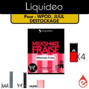 eliquide LOT 4 CARTOUCHES - WPOD - JUUL (DESTOCKAGE DLUO)