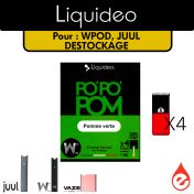 eliquide LOT 4 CARTOUCHES - WPOD - JUUL (DESTOCKAGE DLUO)