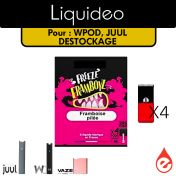 eliquide LOT 4 CARTOUCHES - WPOD - JUUL (DESTOCKAGE DLUO)