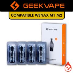 LOT DE 4 CARTOUCHES POD WENAX M1 M2 - GEEKVAPE