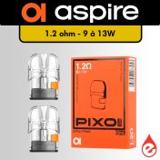 Lot de 2 cartouches PIXO - ASPIRE - eliquidz