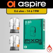 Lot de 2 cartouches PIXO - ASPIRE - eliquidz