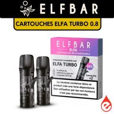 CARTOUCHE ELFA TURBO 0,8 OHM (X2) - ELFBAR