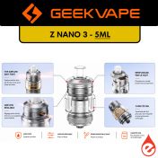 ZEUS Z NANO 3 - 5 ml GEEKVAPE - eliquidz