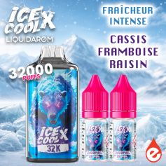 PUFF 32K CASSIS FRAMBOISE RAISIN - ICE COOL X