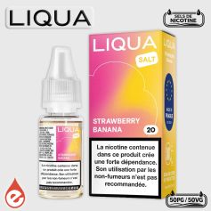 FRAISE BANANE Sels de nicotine LIQUA
