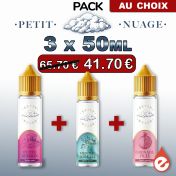 Pack de 3 e-liquides PETIT NUAGE 50ml au choix